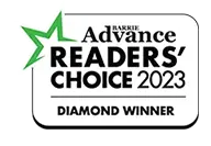 2023 Diamond Winner of the Barrie Advance Readers' Choice Awards