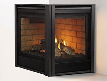 corner series gas fireplaces