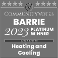 winners badge barrie 2023 platinum heating and cooling